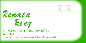 renata ricz business card